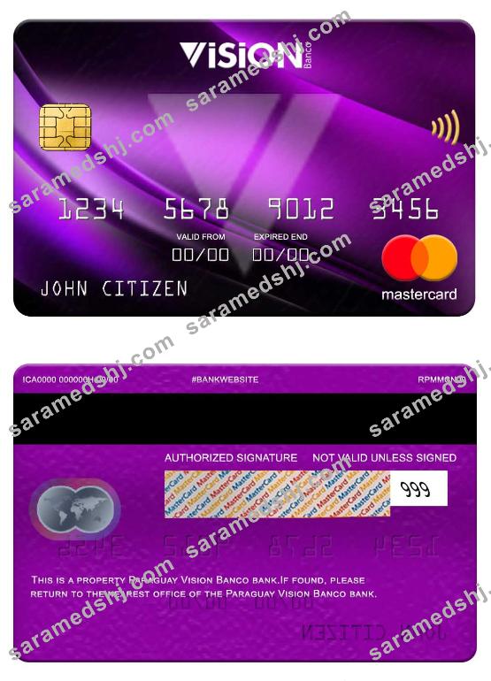 Paraguay Vision Banco bank mastercard